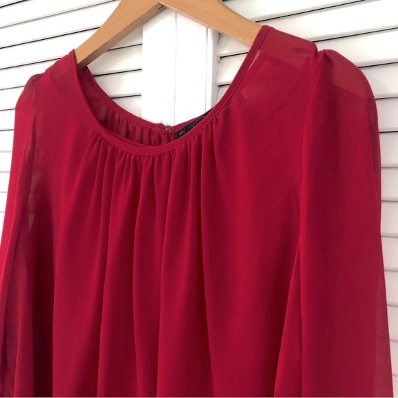 NWT Patterson J. Kincaid Sheer Blouse - Picture 4 of 13